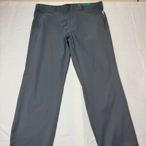 Adidas Golf Pants Men's‎ 38x30 Gray Performance Flat Front Straight Leg